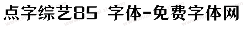 点字综艺85 字体字体转换